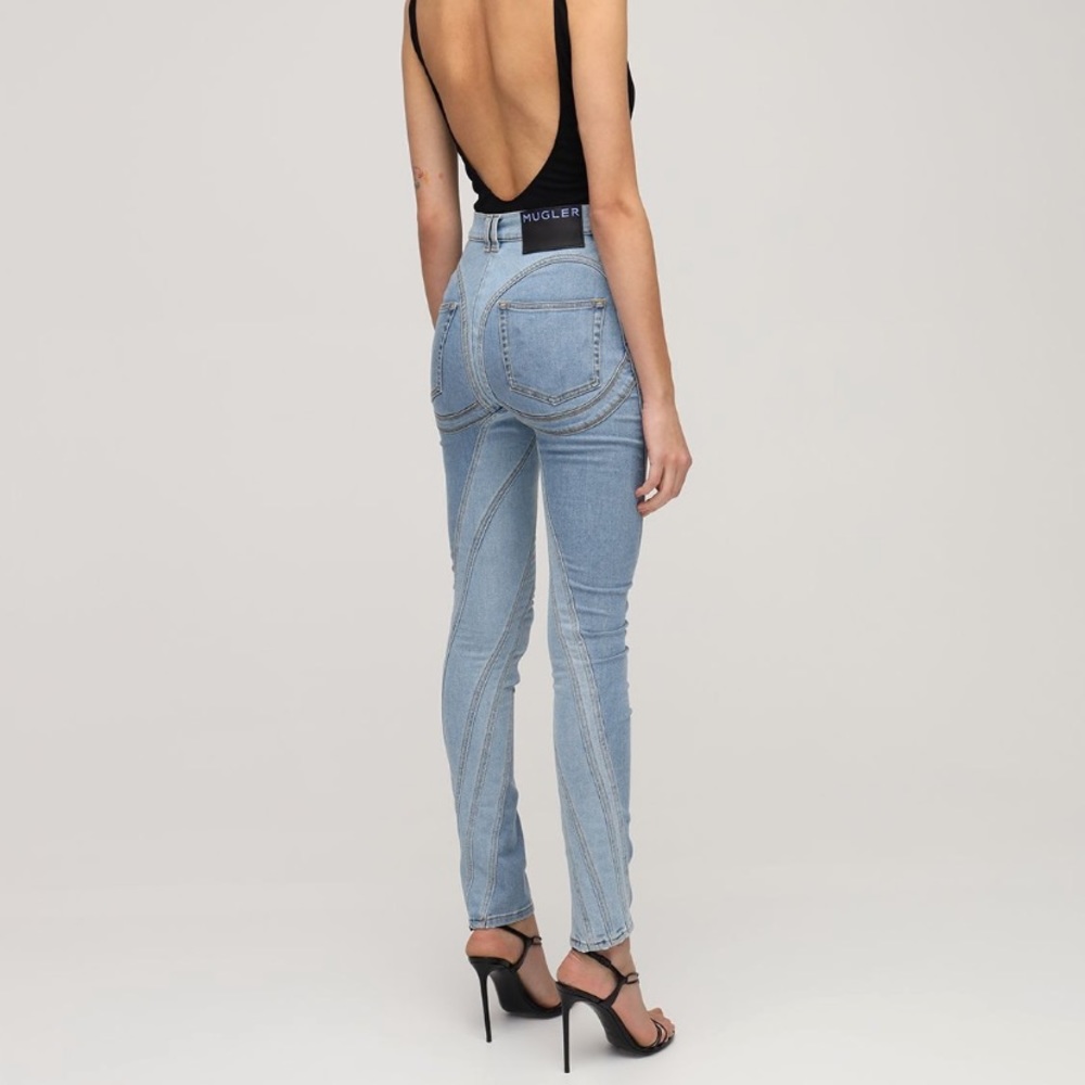 MUGLER THONG JEANS SIZE 2
